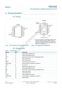 74LV123D/AUJ Datasheet Page 5
