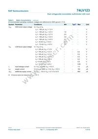 74LV123N Datasheet Page 9