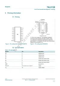 74LV138PW/AUJ Datasheet Page 3