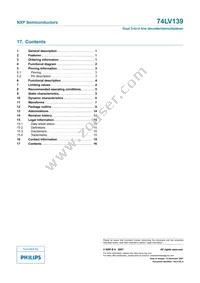 74LV139PW Datasheet Page 16