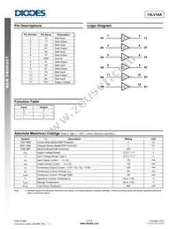 74LV14AS14-13 Datasheet Page 2