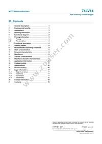 74LV14N Datasheet Page 19