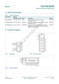 74LV164BQ-Q100X Datasheet Page 2