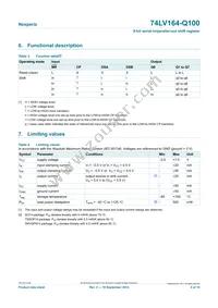 74LV164BQ-Q100X Datasheet Page 4