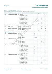 74LV164BQ-Q100X Datasheet Page 6