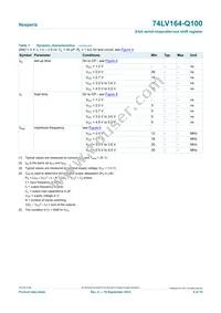 74LV164BQ-Q100X Datasheet Page 9