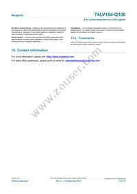 74LV164BQ-Q100X Datasheet Page 18