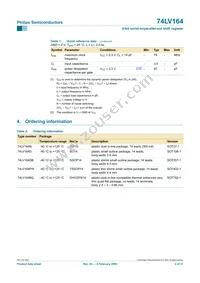 74LV164N Datasheet Page 2