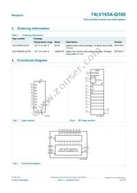 74LV165APW-Q100J Datasheet Page 2