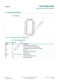 74LV165APW-Q100J Datasheet Page 4