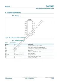 74LV165D/AUJ Datasheet Page 4
