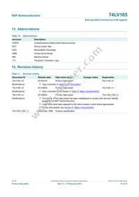 74LV165N Datasheet Page 18