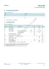 74LV17APWJ Datasheet Page 3