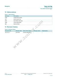 74LV17APWJ Datasheet Page 11