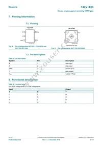 74LV1T00GXH Datasheet Page 3