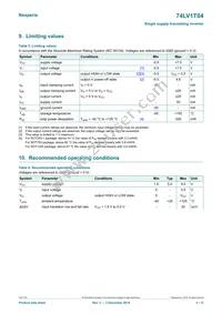 74LV1T04GXH Datasheet Page 4