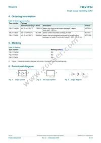 74LV1T34GXH Datasheet Page 2