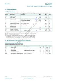 74LV1T87GXH Datasheet Page 4