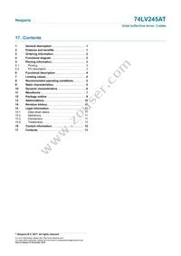 74LV245ATPWJ Datasheet Page 13