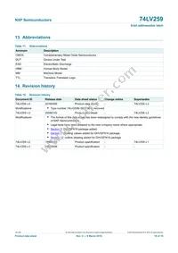 74LV259DB Datasheet Page 16