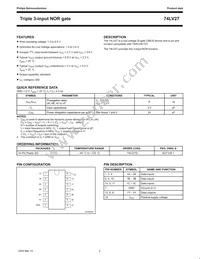 74LV27D Datasheet Page 2