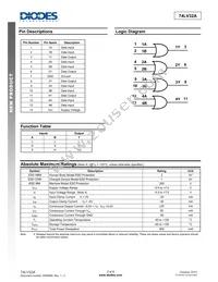 74LV32AT14-13 Datasheet Page 2