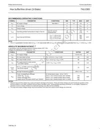 74LV365N Datasheet Page 4