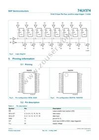 74LV374PW Datasheet Page 3