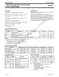 74LV377D Datasheet Page 2