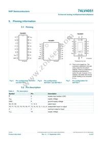 74LV4051N Datasheet Page 4