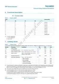 74LV4051N Datasheet Page 5