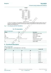 74LV4051PW/AUJ Datasheet Page 4