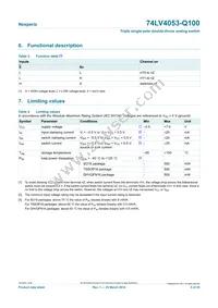 74LV4053BQ-Q100X Datasheet Page 5