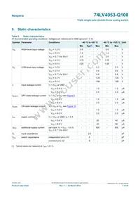 74LV4053BQ-Q100X Datasheet Page 7