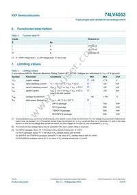 74LV4053N Datasheet Page 5