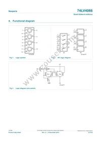 74LV4066DB Datasheet Page 2