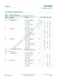 74LV4066DB Datasheet Page 9