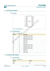 74LV4066N Datasheet Page 4
