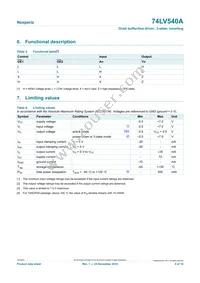 74LV540APWJ Datasheet Page 4