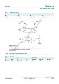 74LV541ATPWJ Datasheet Page 9