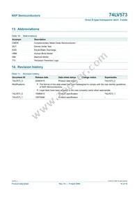 74LV573D Datasheet Page 16