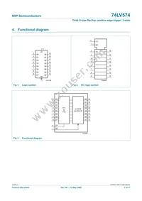 74LV574D Datasheet Page 2