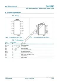 74LV595N Datasheet Page 4