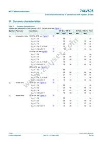 74LV595N Datasheet Page 8