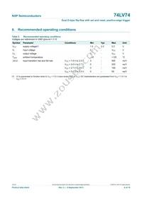 74LV74N Datasheet Page 6