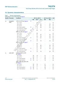 74LV74N Datasheet Page 8