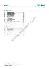 74LVC10ADB Datasheet Page 14