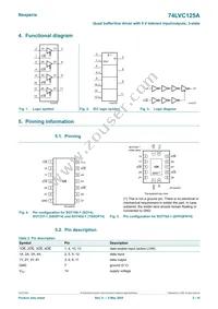 74LVC125APW/AUJ Datasheet Page 2