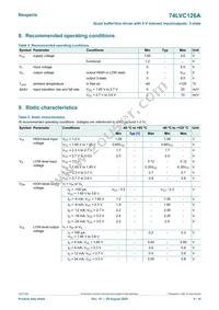 74LVC126APW/AUJ Datasheet Page 4