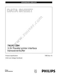 74LVC1284D Datasheet Cover